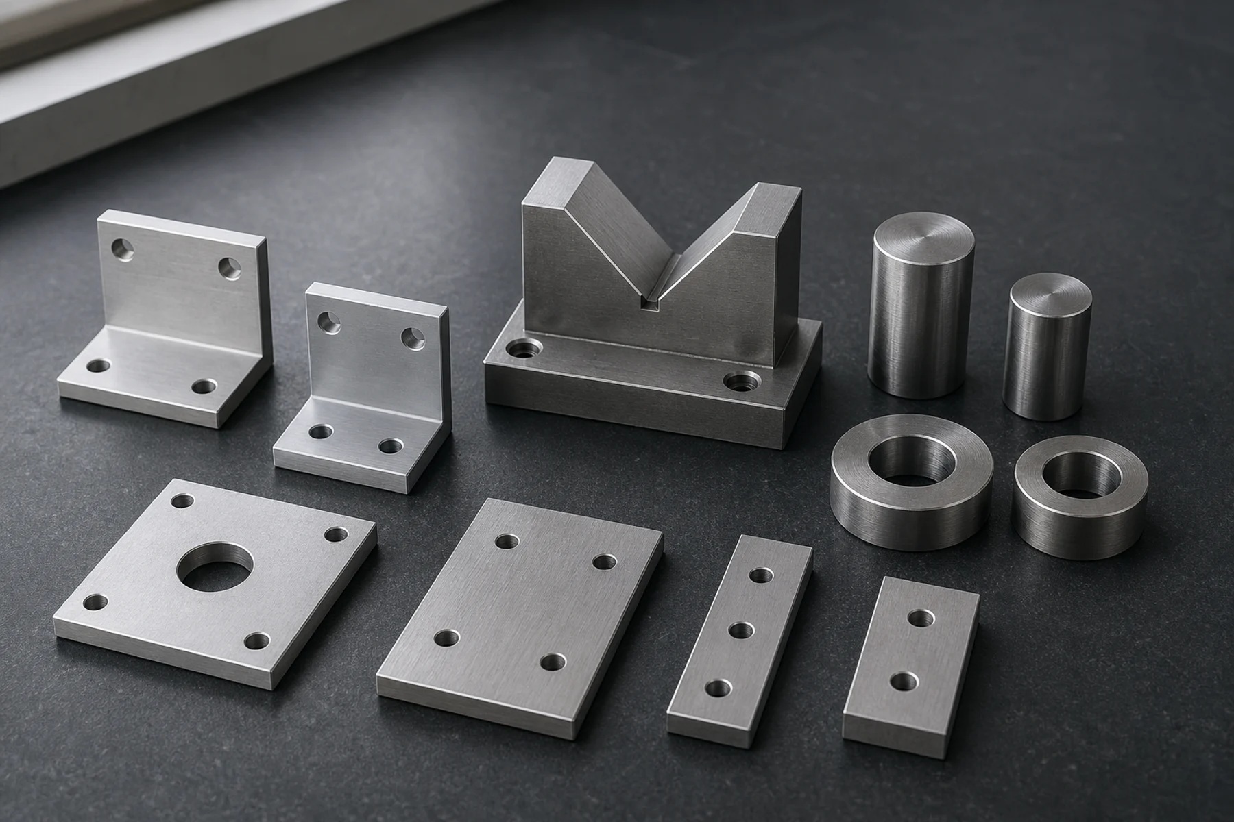 Representative editorial study of precision-machined components