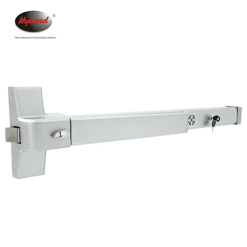 314 push bar showing the alarm module and end cap