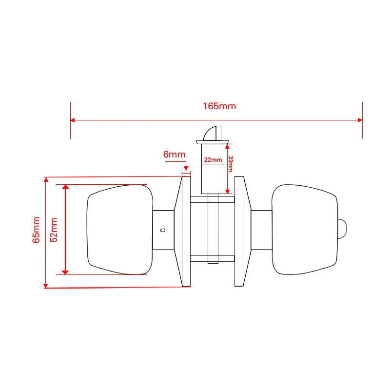 Hyland 598 Tubular Lock, view 4
