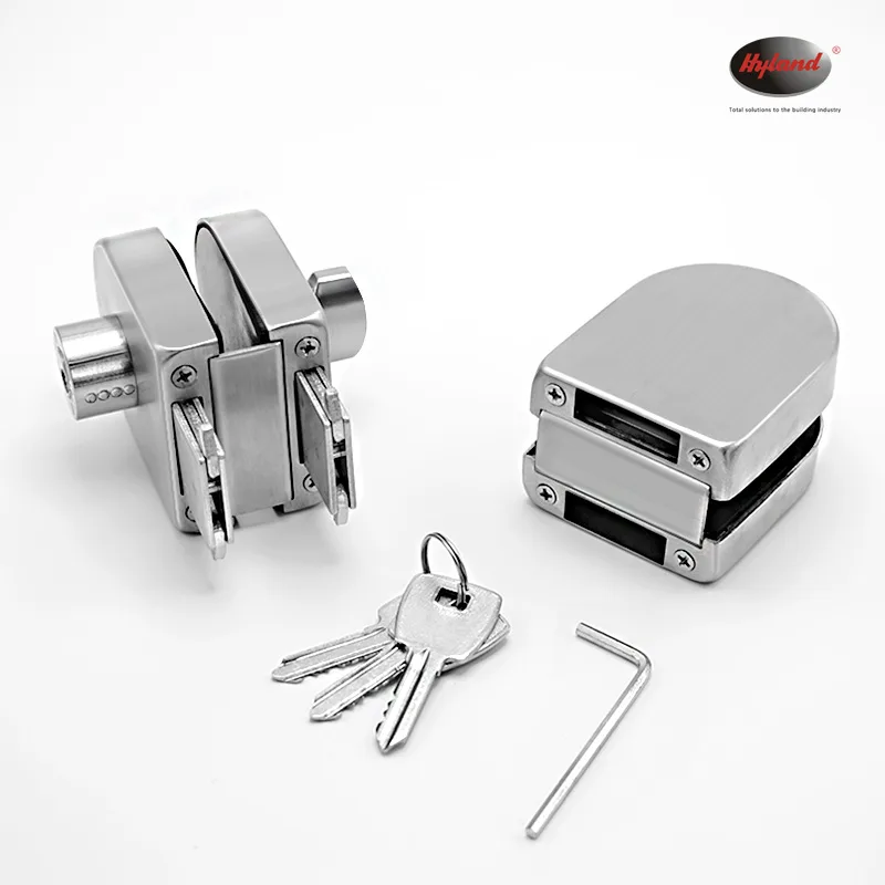 Hyland GL125 SS glass door patch fittings, view 6
