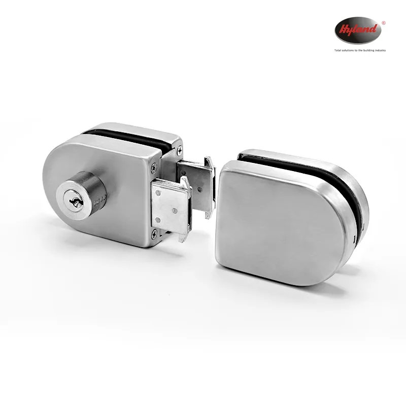 Hyland GL125 SS glass door patch fittings