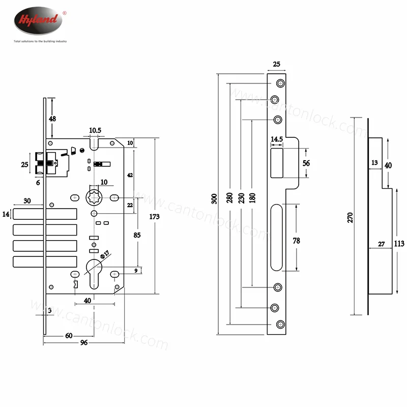 Hyland LC04 85*60 lock case, view 2
