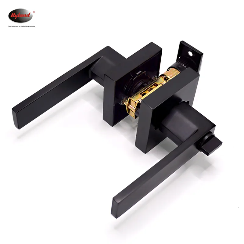 Hyland LH852 BNBK lever handle, view 3