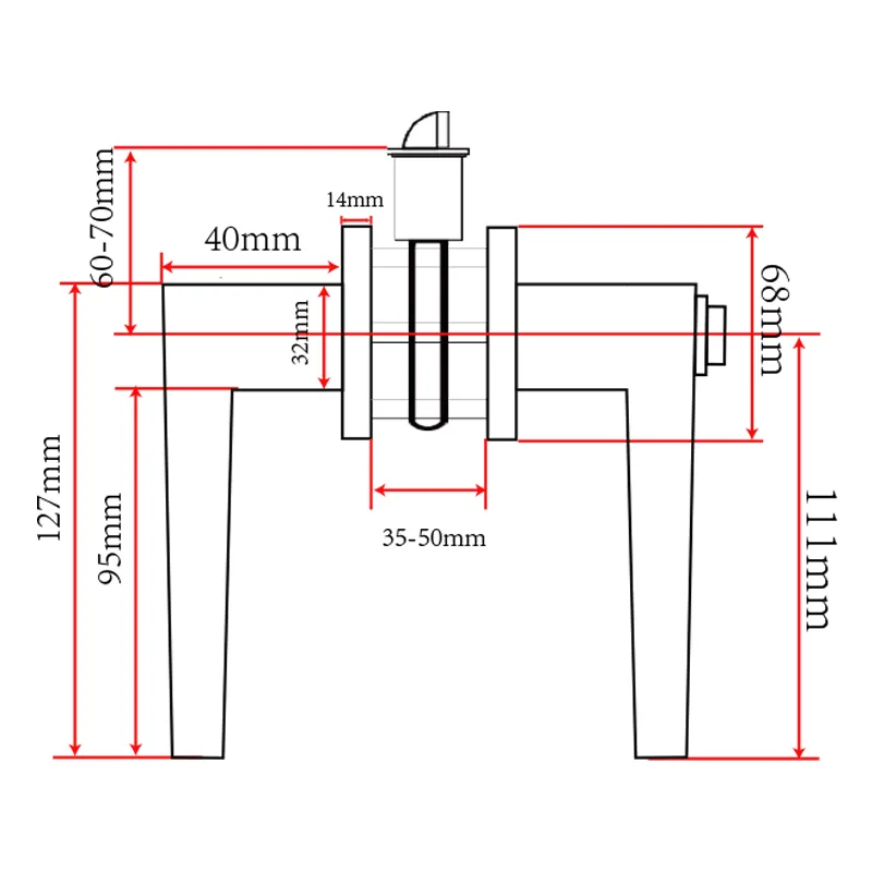 Hyland LH854 Lever Handle, view 4