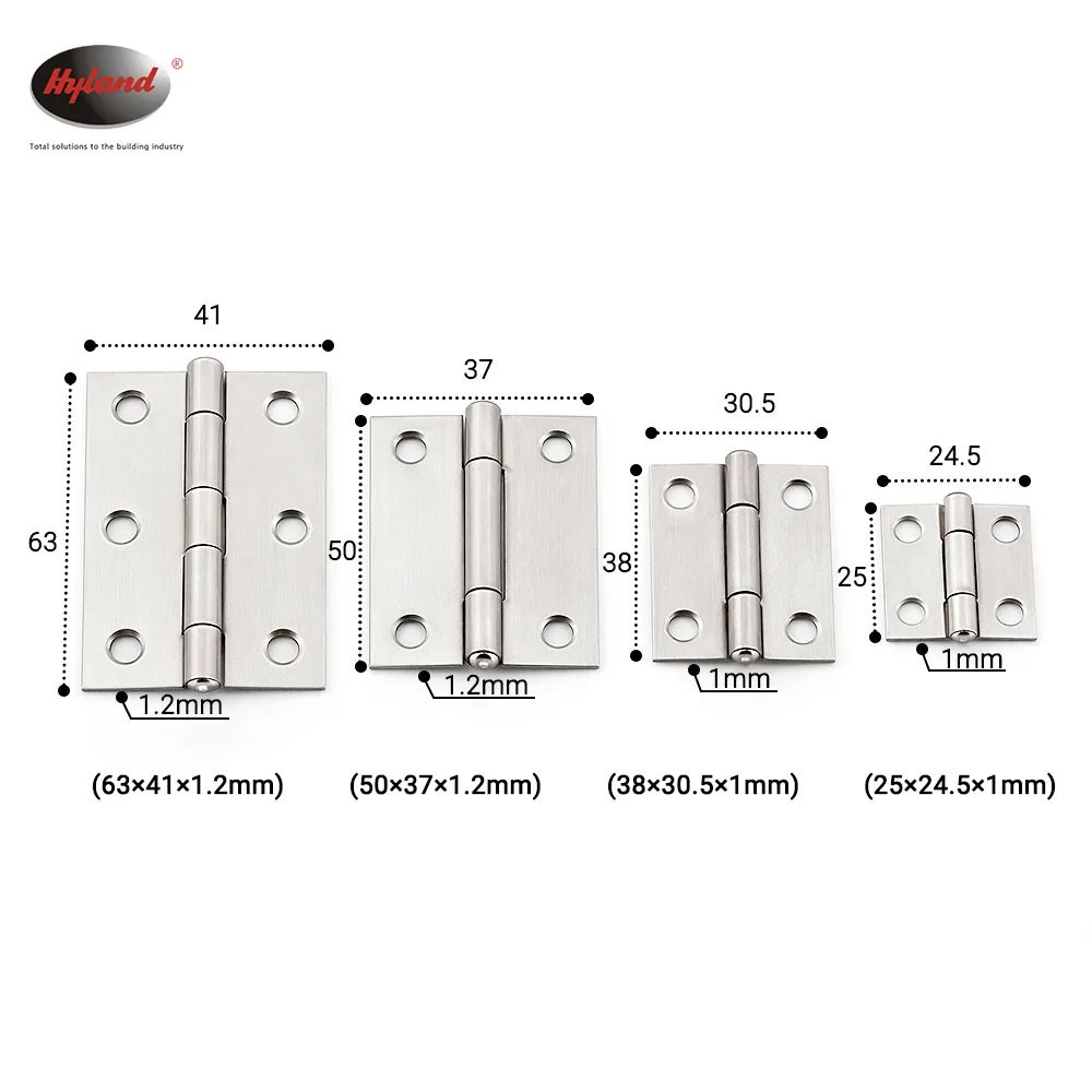 Hyland SSH011 brass and steel hinges